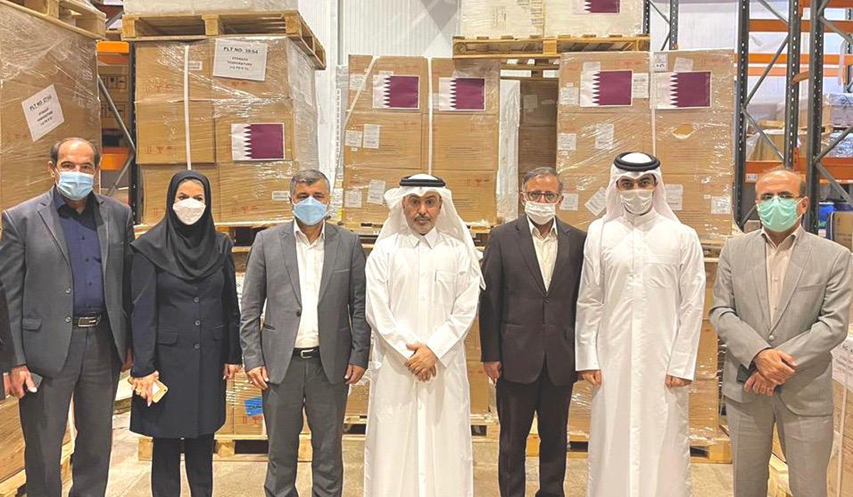 In Implementation of HH the Amir's Directives.. QFFD Sends Urgent Medical Aid to Iran